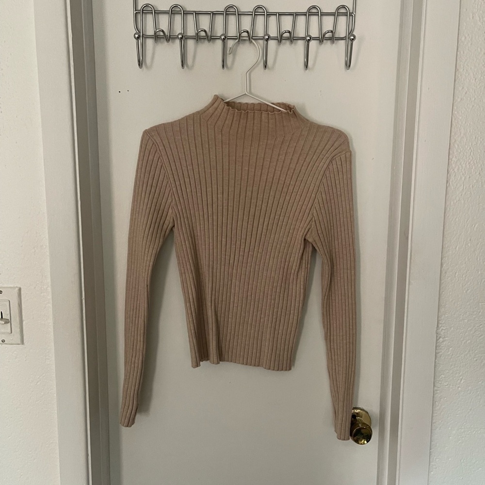 Fashion Nova Ribbed Mock Neck Sweater - Picture 2 of 3